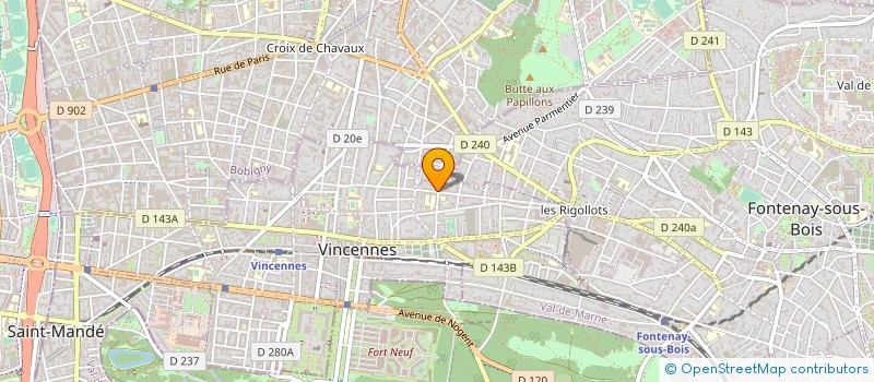 localisation de l'entreprise MAISON LYNEL à VINCENNES