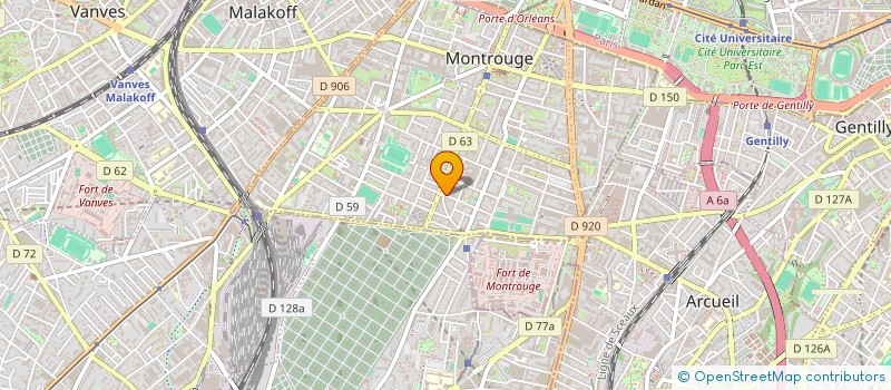 localisation de l'entreprise MAISON M à MONTROUGE