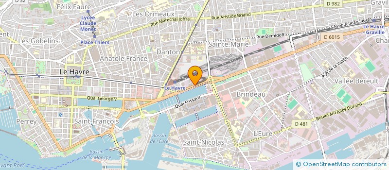 localisation de l'entreprise MAISON M à LE HAVRE