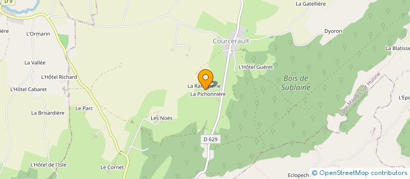 localisation de l'entreprise MAISON MADONI à COUR-MAUGIS SUR HUISNE