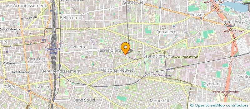 localisation de l'entreprise MAISON MANOUKIAN  VILLEURBANNE