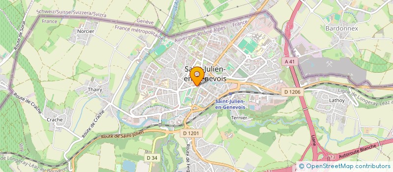 localisation de l'entreprise MAISON MARIE RIVIER  SAINT-JULIEN-EN-GENEVOIS