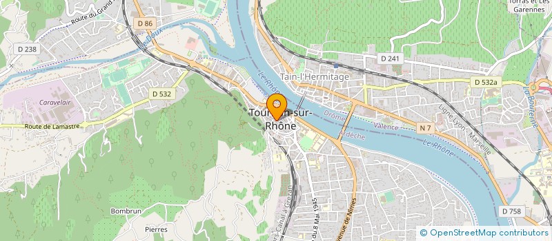 localisation de l'entreprise MAISON MARIUSSE à TOURNON-SUR-RHONE