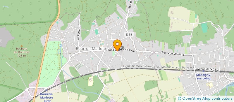 localisation de l'entreprise MAISON MARLOTTE  BOURRON-MARLOTTE