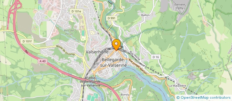 localisation de l'entreprise MAISON MARTINEZ à VALSERHONE