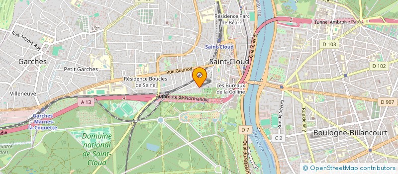 localisation de l'entreprise MAISON MARTINI VESTIAIRE  SAINT-CLOUD