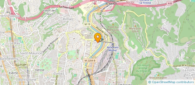 localisation de l'entreprise MAISON MAS' à NICE
