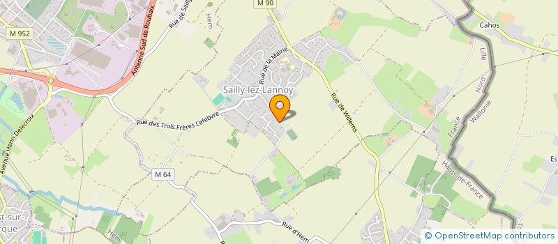 localisation de l'entreprise MAISON MEDICALE BICHAT  SAILLY-LEZ-LANNOY