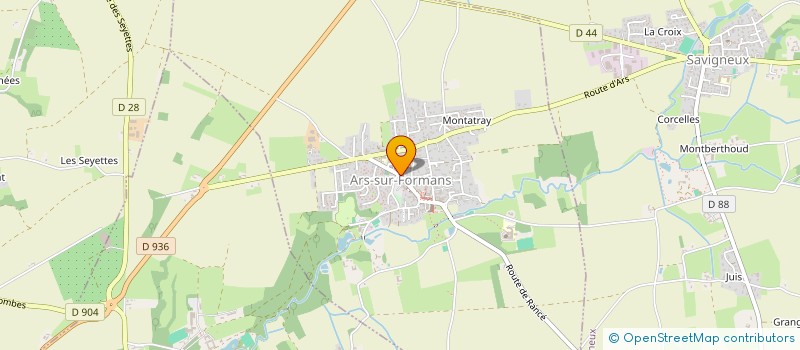 localisation de l'entreprise MAISON MEDICALE D'ARS SUR FORMANS  ARS-SUR-FORMANS