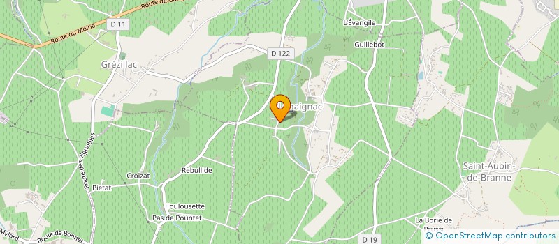 localisation de l'entreprise MAISON MEDICALE DE BRANNE  LUGAIGNAC