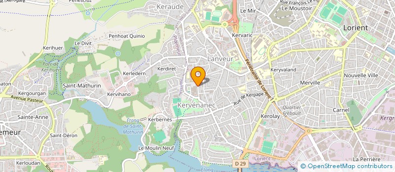 localisation de l'entreprise MAISON MEDICALE DE KERVENANEC à LORIENT