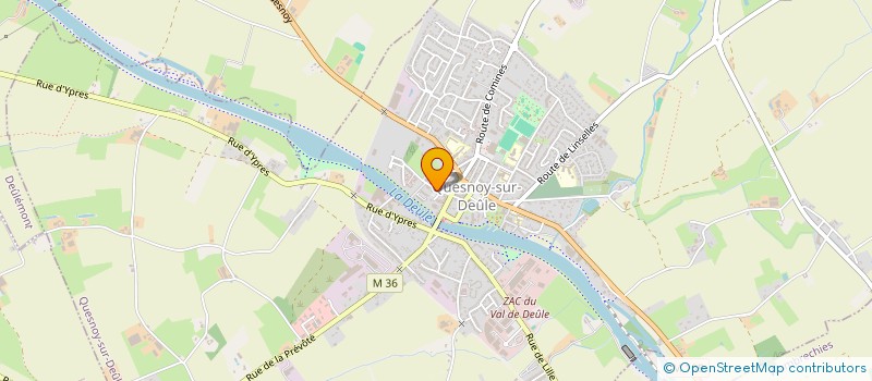localisation de l'entreprise MAISON MEDICALE DE L'ANGE GARDIEN à QUESNOY-SUR-DEULE