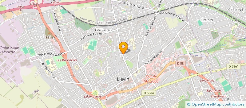 localisation de l'entreprise MAISON MEDICALE DE LA PLAINE  LIEVIN