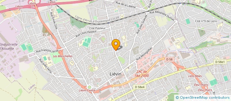 localisation de l'entreprise MAISON MEDICALE DE LA PLAINE DE LIEVIN à LIEVIN