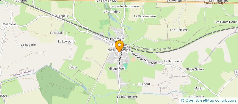 localisation de l'entreprise MAISON MEDICALE DE SAINT-JEAN-DES-CHAMPS  SAINT-JEAN-DES-CHAMPS