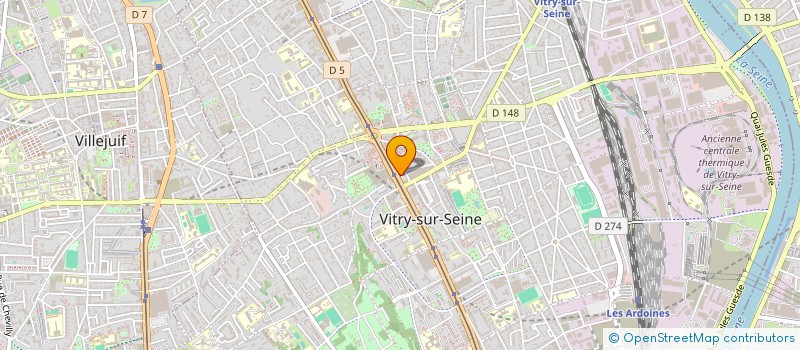 localisation de l'entreprise MAISON MEDICALE DU CENTRE à VITRY-SUR-SEINE
