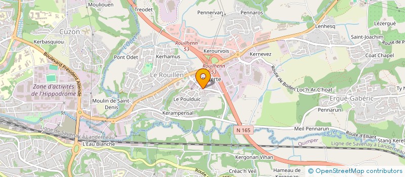 localisation de l'entreprise MAISON MEDICALE DU ROUILLEN  ERGUE-GABERIC