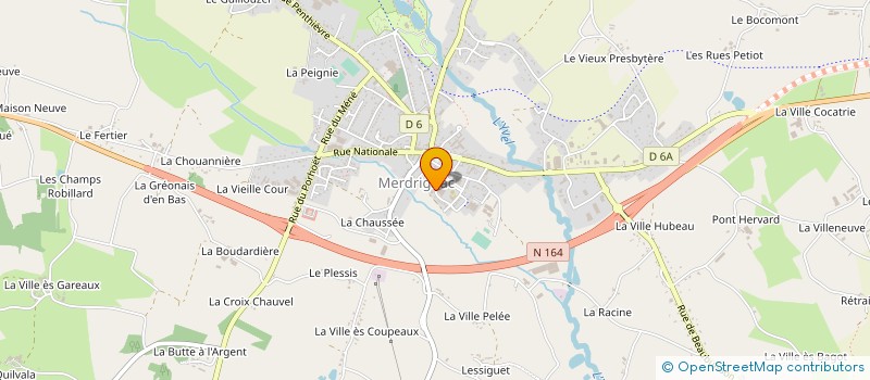 localisation de l'entreprise MAISON MEDICALE LA HARDOUINAIS à MERDRIGNAC