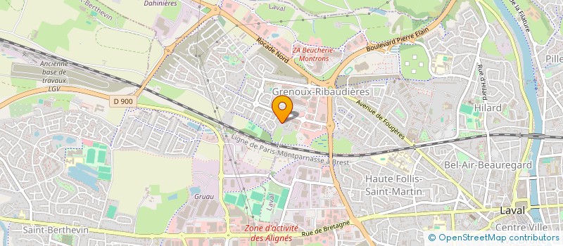 localisation de l'entreprise MAISON MEDICALE OLLIVIER GELLUSSEAU MASSON à LAVAL
