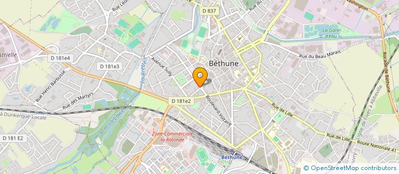 localisation de l'entreprise MAISON MEDICALE VAUBAN  BETHUNE