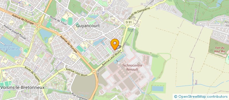 localisation de l'entreprise MAISON MEDICALE VILLAROY  GUYANCOURT