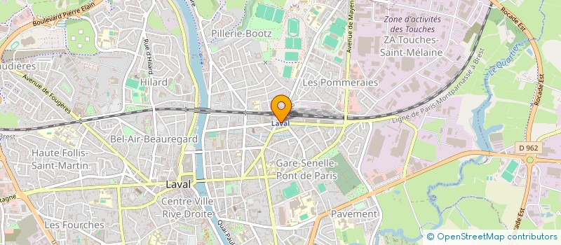 localisation de l'entreprise MAISON MELCHIOR PARIS (PAR ABREVIATION MMP)  SAINT-BERTHEVIN