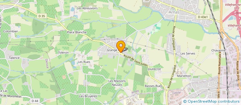 localisation de l'entreprise MAISON MELINA à ARNAS