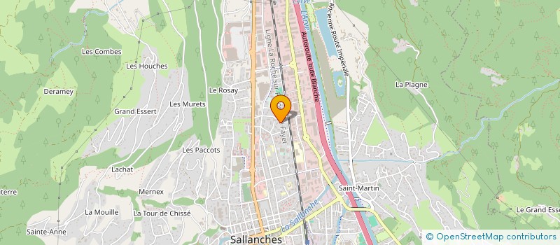 localisation de l'entreprise MAISON MERAT  SALLANCHES