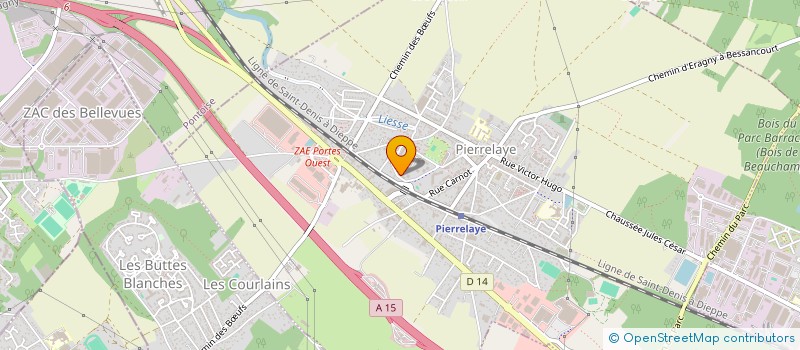 localisation de l'entreprise MAISON MERE PROD  PIERRELAYE