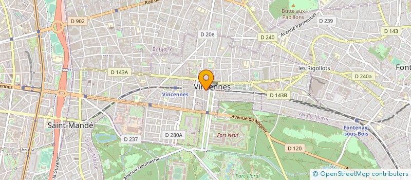 localisation de l'entreprise MAISON METZGER à VINCENNES