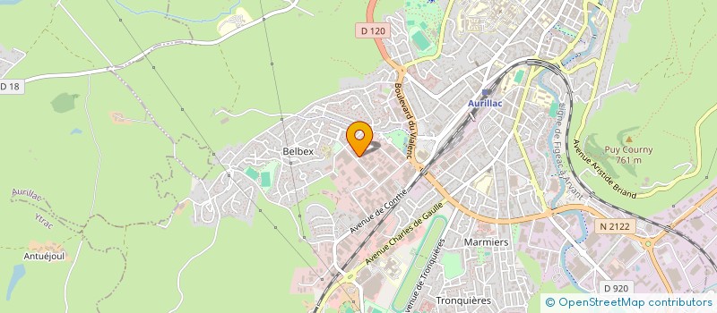 localisation de l'entreprise MAISON MIGNON à AURILLAC