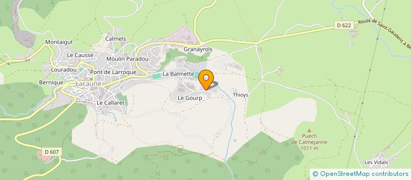 localisation de l'entreprise MAISON MILHAU  LACAUNE
