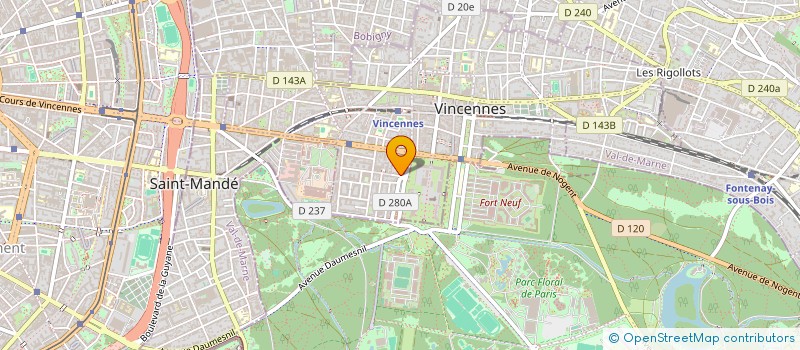 localisation de l'entreprise MAISON MJL à VINCENNES