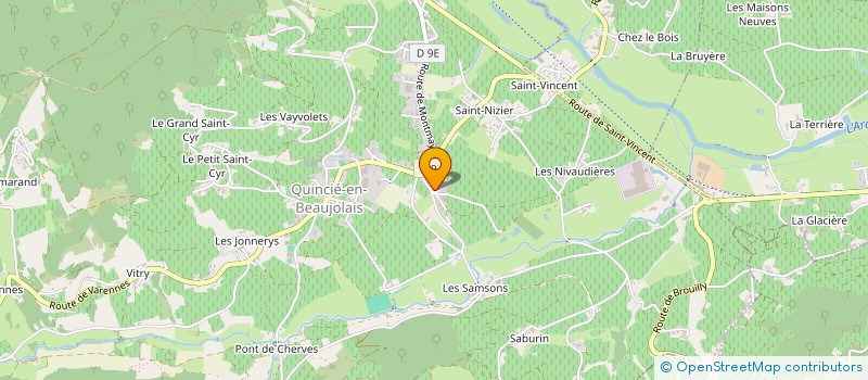 localisation de l'entreprise MAISON MOMMESSIN ET THORIN à QUINCIE-EN-BEAUJOLAIS