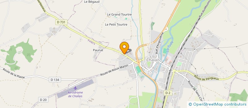 localisation de l'entreprise MAISON MONTAUBAN à CHALAIS