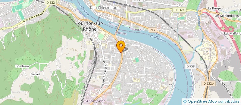 localisation de l'entreprise MAISON MORFIN à TOURNON-SUR-RHONE