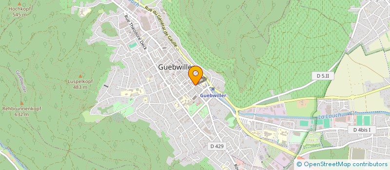 localisation de l'entreprise MAISON MORGANE  GUEBWILLER