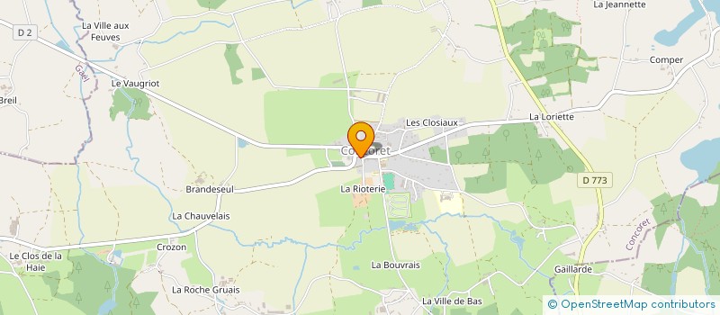 localisation de l'entreprise MAISON MORGANE  CONCORET