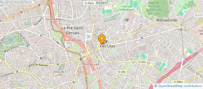 localisation de l'entreprise MAISON MOUEN à LES LILAS