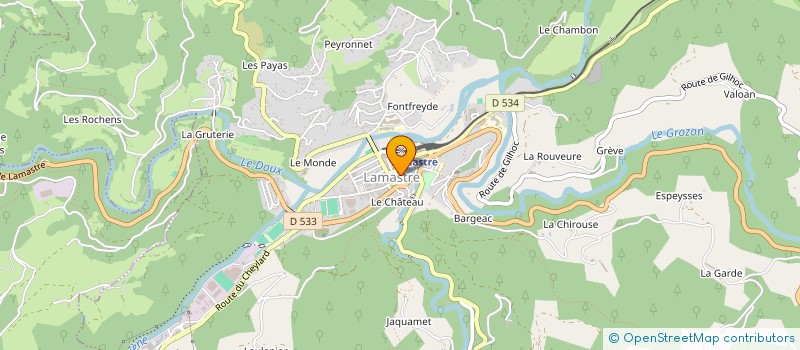 localisation de l'entreprise MAISON MOUGEY  LAMASTRE