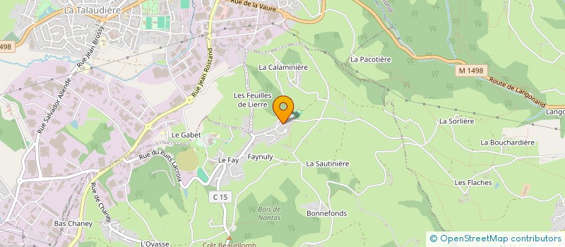 localisation de l'entreprise MAISON MOUNARDE  SAINT-JEAN-BONNEFONDS