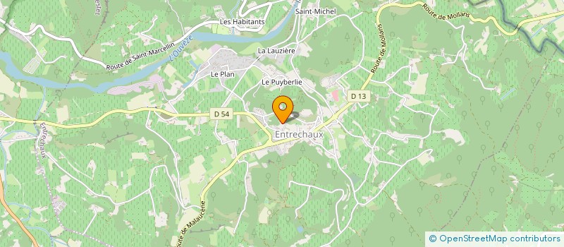 localisation de l'entreprise MAISON MOUTON  ENTRECHAUX