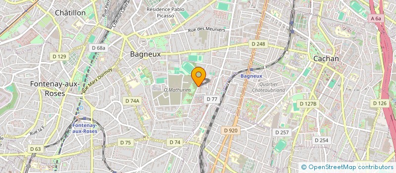 localisation de l'entreprise MAISON MUNICIPALE LA JEUNESSE DE BAGNEUX à BAGNEUX