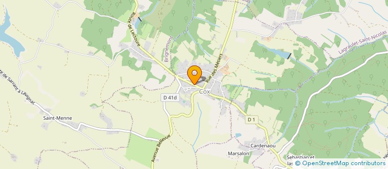 localisation de l'entreprise MAISON MURETAINE  COX