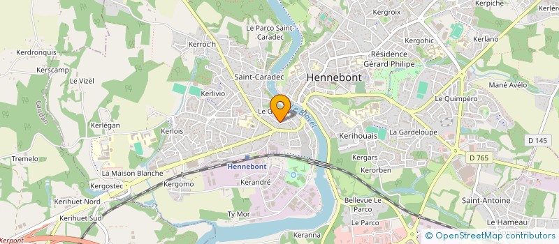 localisation de l'entreprise MAISON NATHALIE COLIN  HENNEBONT