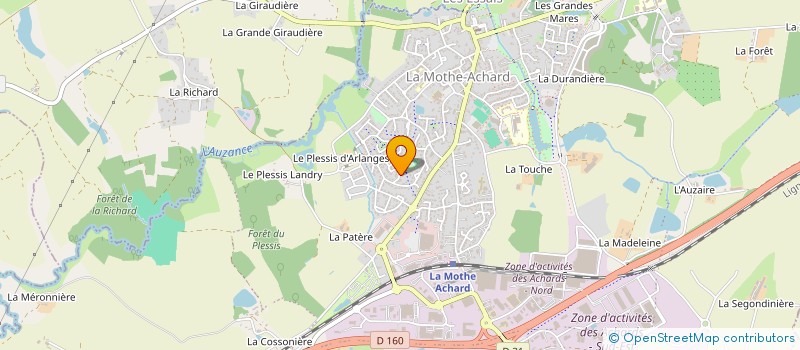 localisation de l'entreprise MAISON NATURE SARL  LES ACHARDS