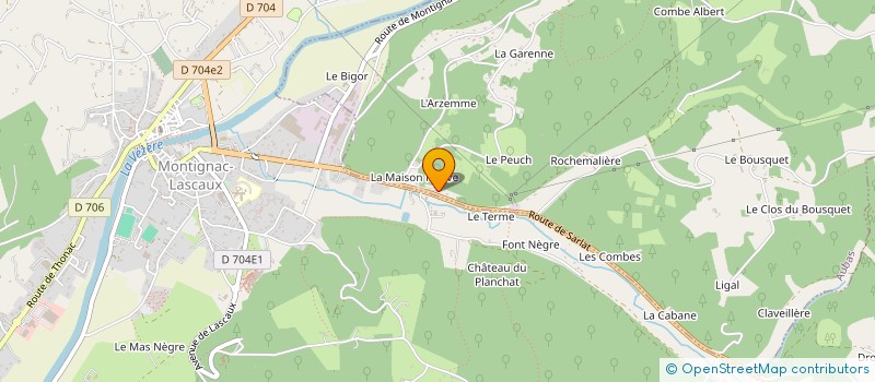 localisation de l'entreprise MAISON NEUVE à MONTIGNAC-LASCAUX