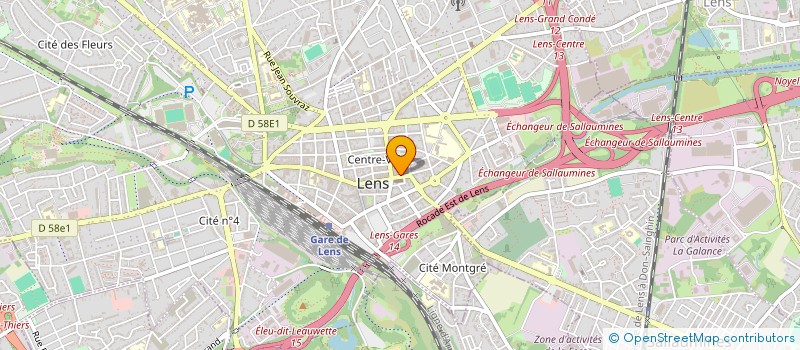 localisation de l'entreprise MAISON NICODEME  LENS