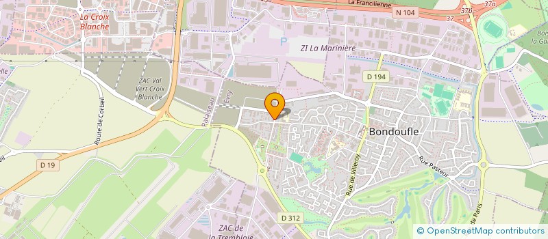 localisation de l'entreprise MAISON NK  BONDOUFLE