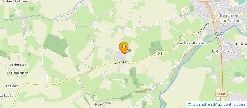 localisation de l'entreprise MAISON NOMA  BEAUMONT-SUR-SARTHE